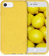 iPhone SE (2022) / iPhone SE (2020) / iPhone 8 / iPhone 7 Eco Hoesje - Flexibel Telefoonhoesje Bio Degradable - Mobiq Flexibel Eco Hoesje geel - Geschikt voor iPhone SE (2022) / iP