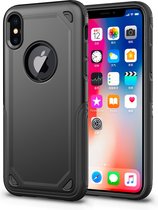 Mobiq Extra Beschermend Armor Hoesje iPhone XS Max - Schokbestendig beschermhoesje iPhone XS Max 6.5 - Stootvast met TPU en Polycarbonaat - Backcover case met hard back voor Apple