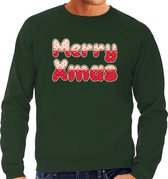 Merry xmas foute Kerst trui - groen - heren - Kerst sweater / Kerst outfit 2XL