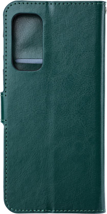 Oppo Reno5 Z - Bookcase Green - étui portefeuille avec 1 protection d'écran en Glas