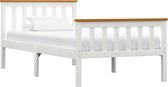 Bedframe Stof Donkergrijs 150X200 Cm