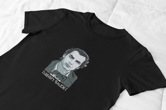 Thierry Baudet Art T-Shirt | President for Thierry | Baudaddy | Vrijheid voor Nederland | Maat S Zwart