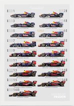 Red Bull Racing - Evolution of a Race Car (2021 / Light),  - Foto op Forex - 50 x 70 cm (B2)