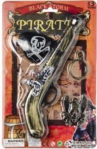 piratenset Black Storm junior goud/zwart 4-delig