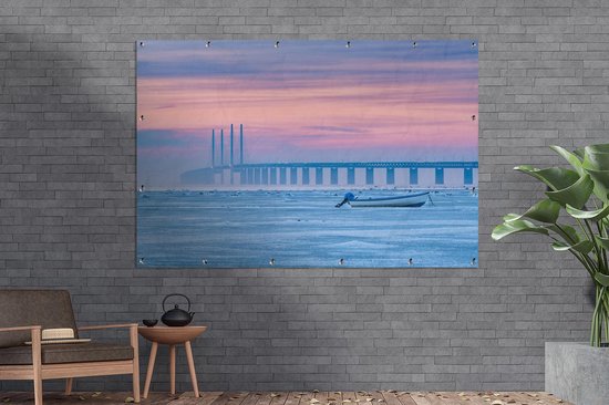 Décoration murale Mer gelée en Suède - 180x120 cm - Poster jardin - Toile jardin - Poster extérieur