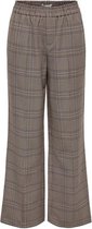 Only ONLSUKI-ELLO CHECK PANT - Toasted Coconu Light Brown