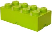 opbergsteen 8 noppen 25 x 50 cm polypropeen lime