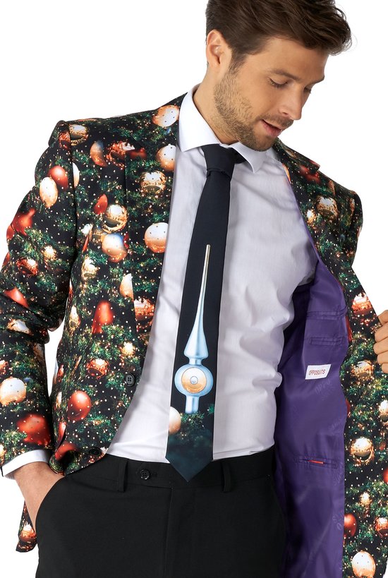 OppoSuits Shine Pine - Costume homme - Costume de Noël - Noël - Taille EU 48