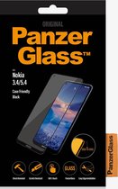 PanzerGlass Case Friendly Gehard Glas Screenprotector Geschikt voor Nokia 3.4 - Zwart
