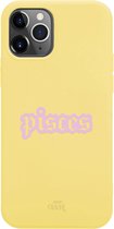 xoxo Wildhearts case voor iPhone 11 Pro Max - Pisces (Vis) Yellow - iPhone Zodiac Case