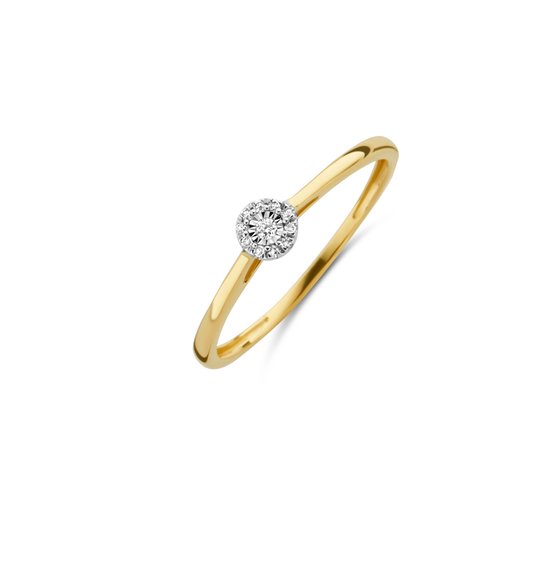 Blush Ring 1646BDI/54 14k Geelgoud 0,04crt G SI Briljant geslepen Diamant Maat 54