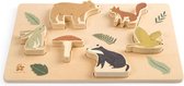 Sebra 301530016 puzzel Contourpuzzel 7 stuk(s) Dieren