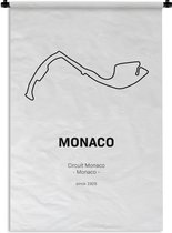 Wandkleed - Wanddoek - Monaco - Circuit - F1 - 120x180 cm - Wandtapijt - Cadeau voor man