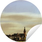 Tuincirkel Skyline - Nijmegen - Nederland - 90x90 cm - Ronde Tuinposter - Buiten