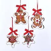 Kurt S. Adler Gingerbread koekjes ornamenten 9cm