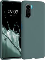 kwmobile telefoonhoesje voor Xiaomi Poco F3 - Hoesje voor smartphone - Back cover in blauwgroen