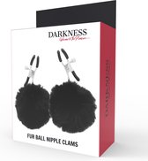 DARKNESS SENSATIONS | Darkness Fur Ball Nipple Clams