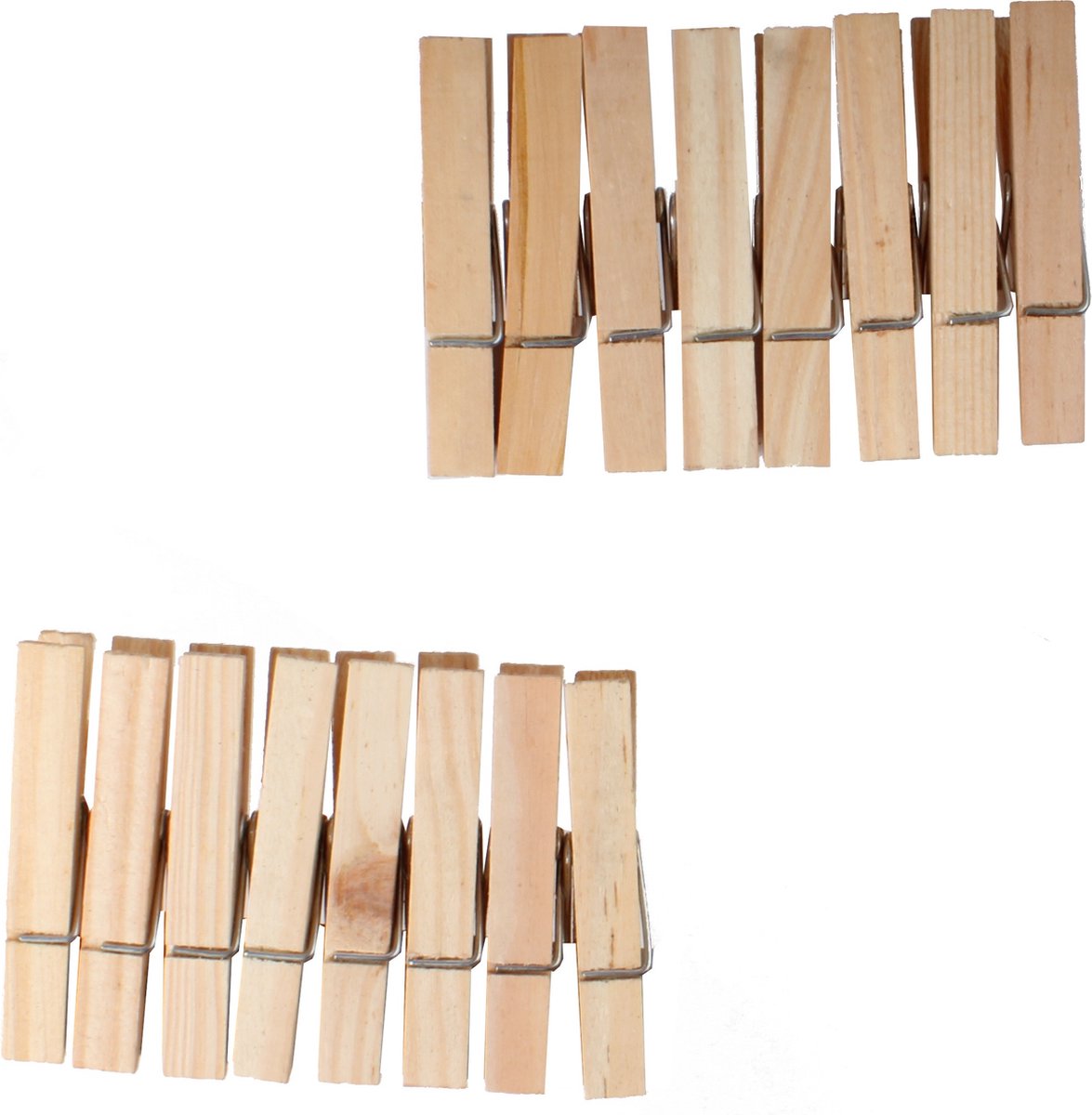 Heless Houten Wasknijperset Voor Poppenkleren 16 Stuks 6 Cm