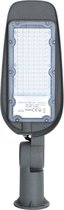 LED Straatlamp - Aigi Animo - 50W - Helder/Koud Wit 6500K - Waterdicht IP65 - Mat Grijs - Aluminium