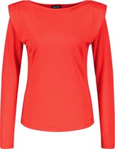 TAIFUN Dames Longsleeve met schoudervulling Chili-46