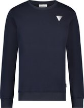 Purewhite -  Heren Regular Fit   Sweater  - Blauw - Maat M