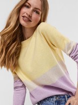 Vero Moda VMDOFFY LS O-NECK BLOCK BLOUSE - Lemon Yellow