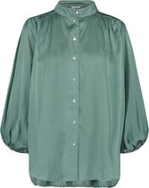 Penn & Ink Dames Blouse Groen maat S