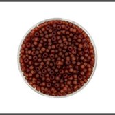9660-904 Jap. Miyukirocailles - 2,2mm - transp.mat brown - 12 gram