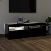 Decoways - Tv-meubel met LED-verlichting 120x35x40 cm zwart