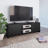 Decoways - Tv-meubel 120x30x37,5 cm spaanplaat zwart