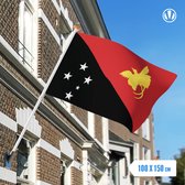 Vlag Papoea-Nieuw-Guinea 100x150cm - Glanspoly