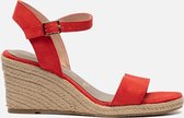 Tamaris Sandalen met sleehak rood - Maat 40