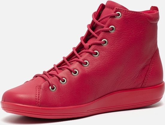 Ecco Soft 2.0 sneakers rood - Maat 37 | bol.com