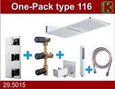 One-Pack Type 116 Inbouwthermostaatset Chroom (24x55cm)