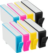 Geschikt voor HP 364 / 364XL inktcartridges - Multipack 8 Stuks - Geschikt voor HP Deskjet 3070A, 3520, Photosmart 5510, 5515, 5520, 6510, 6520, 7510, 7520 - Inktpatronen - Inkt
