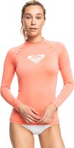 Roxy - UV Rashguard voor dames - Whole Hearted - Longsleeve - Fusion Coral - maat M (38)