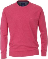 Redmond heren trui katoen O-hals - roze - Maat: 3XL