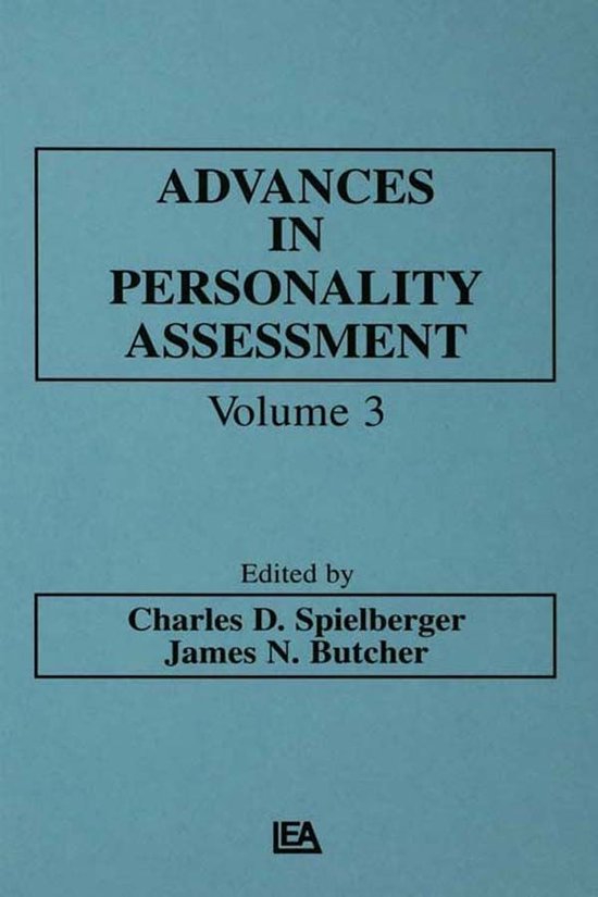 Advances in Personality Assessment Series - Advances in Pers ... - cover