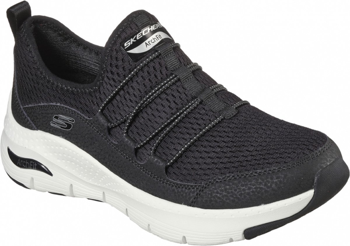 Skechers Arch Fit dames sneaker - Zwart - Maat 39 | bol.com