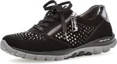 Gabor rollingsoft sensitive 76.968.87 - dames wandelsneaker - zwart - maat 40.5 (EU) 7 (UK)