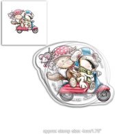 Horace & Boo Scooting Along Clear Stamp (PD7866)