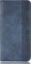 Realme 8 Hoesje - Mobigear - Sensation Serie - Kunstlederen Bookcase - Blauw - Hoesje Geschikt Voor Realme 8