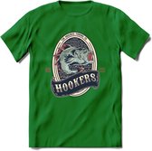 Vissen T-Shirt | Grappig Verjaardag Vis Hobby Cadeau Shirt | Dames - Heren - Unisex | Tshirt Hengelsport Kleding Kado - Donker Groen - S