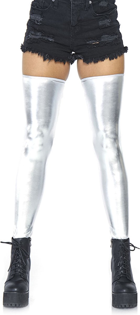 Wet Look Thigh Highs