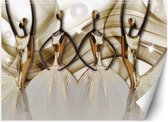 Trend24 - Behang - Dames Silhouetten - Behangpapier - Fotobehang 3D - Behang Woonkamer - 300x210 cm - Incl. behanglijm