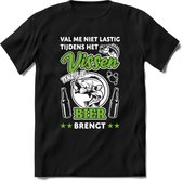 Val Me Niet Lastig Tijdens Het Vissen T-Shirt | Groen | Grappig Verjaardag Vis Hobby Cadeau Shirt | Dames - Heren - Unisex | Tshirt Hengelsport Kleding Kado - Zwart - L