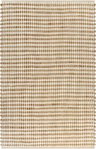 vidaXL Vloerkleed 120x180 cm handgeweven jute naturel en wit