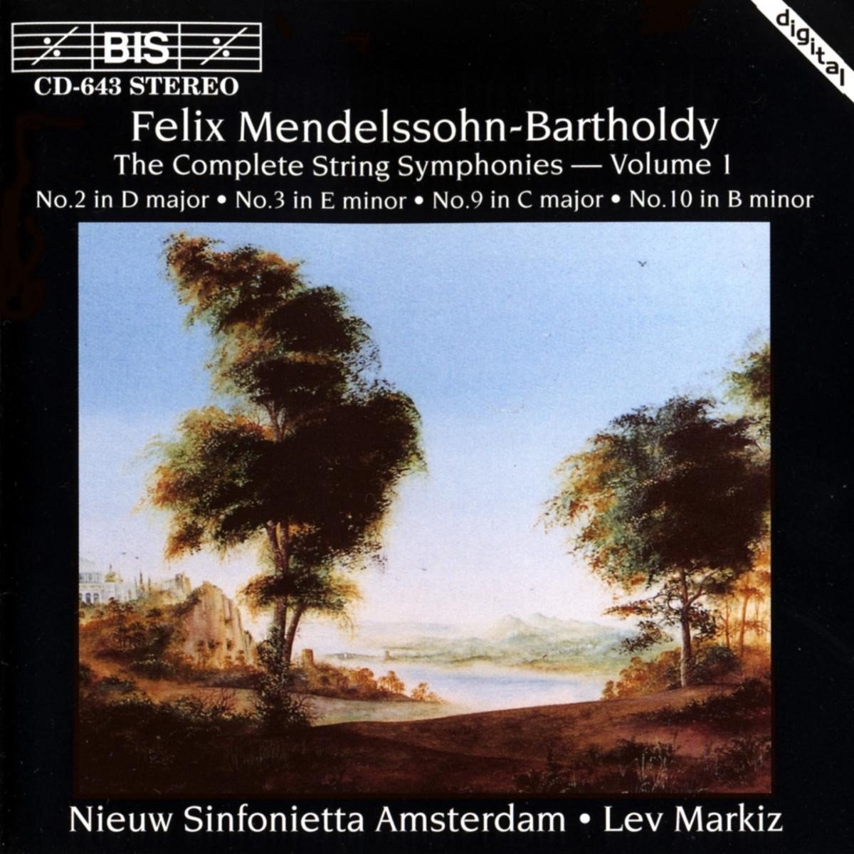 Nieuw Sinfonietta Amsterdam, Lev Markiz - Mendelssohn: The Complete String Symphonies (CD)