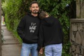 I Wuf You Hoodie, Lovely Dog Themed Hoodies, Unique Design For Dog Lovers, Cute Hooded Sweatshirt, Quality Unisex Hooded Sweatshirts, D004-098B, S, Zwart