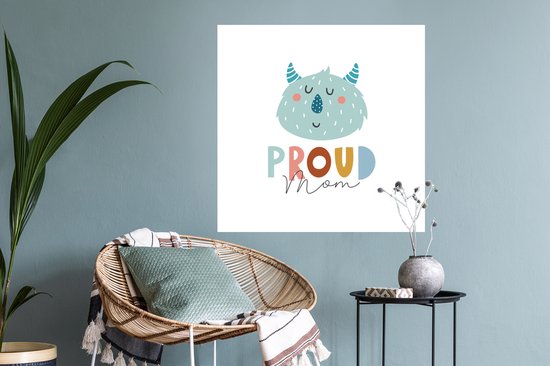 Stickers muraux - Film autocollant - Proverbes - Maman fière - Citations - Maman - 80x80 cm - Film adhésif - Stickers muraux chambre enfant - Papier peint autocollant - Papier peint autocollant - Film autocollant